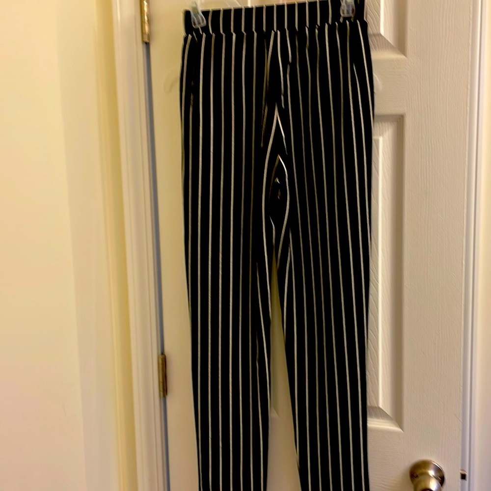 Pinstripe soft pants